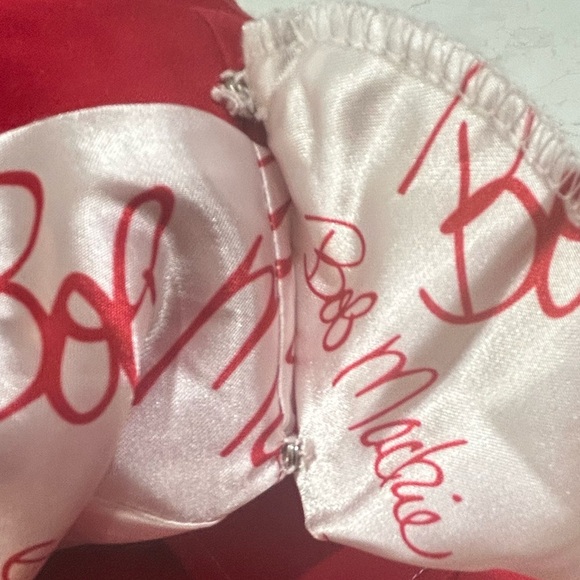 Bob Mackie Wearable Art Red Lightweight Jacket Medium Printed Lining - Picture 12 of 14